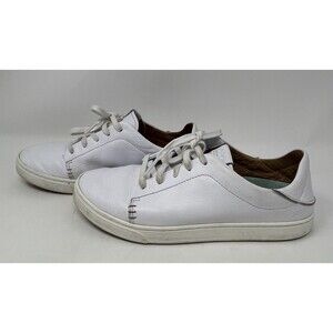 OluKai PEHUEA LI ILI Sneakers White Leather Womens Size 8